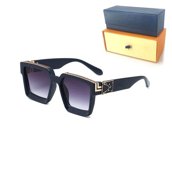 

good quality luxury womans sunglasses m96006 fashion mens sun glasses uv protection men designer eyeglass gradient metal hinge wom, White;black