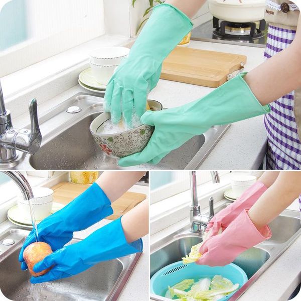 

disposable gloves ecofriendly multifunction household cleaning appliance department winter long sleeve rubber gloves31cm