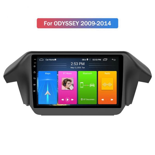 Carplay Auto Lettore DVD Per honda ODYSSEY 2009-2014 Android10.0 GPS Mappa di Navigazione Unità Principale Multimedia Registratore a Nastro