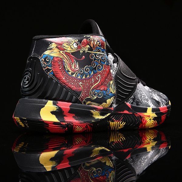 

graffiti basketball 2021 autumn youth student lovers casual sports men's sho, Black