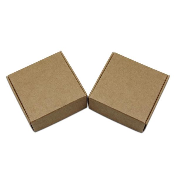 

gift wrap 5.5*5.5*2.5cm brown black kraft carton candy box small wedding party favors packaging material crafts jewelry paper boxes