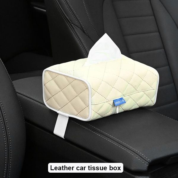 

car organizer tissue box cover leather napkins holder for solaris accent ix35 i20 elantra santa fe tucson getz
