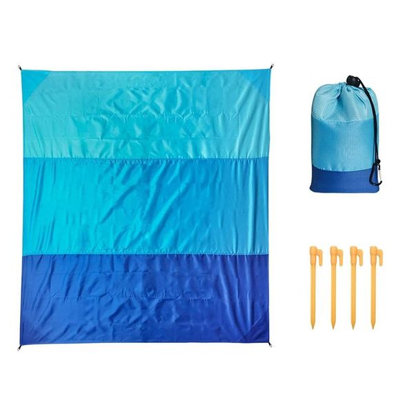 

outdoor pads beach blanket 79x83inch picnic blankets waterproof sandproof for 4-7 adults portable mat sand proof