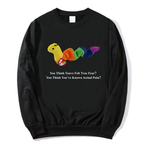 

men's hoodies & sweatshirts anime classic inchworm hip hop casual design fashion short sleeve cotton sportswear comfortable creative tr, Black