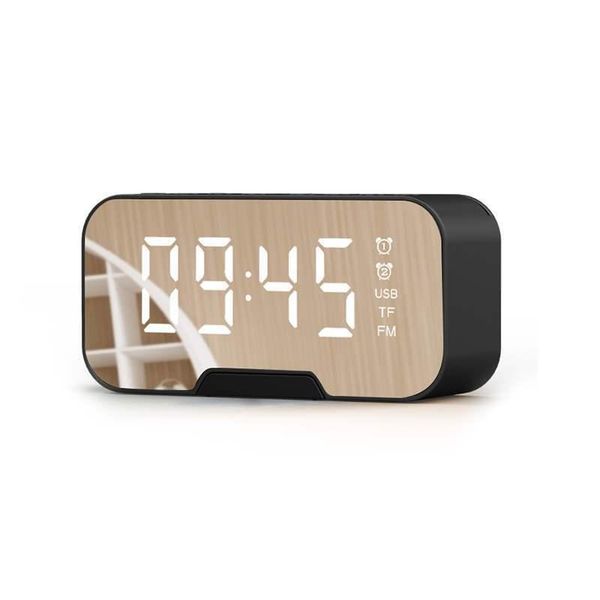 

other clocks & accessories bmby-bluetooth speaker,portable led mirror digital wireless bluetooth speaker alarm clock multifunction,pink