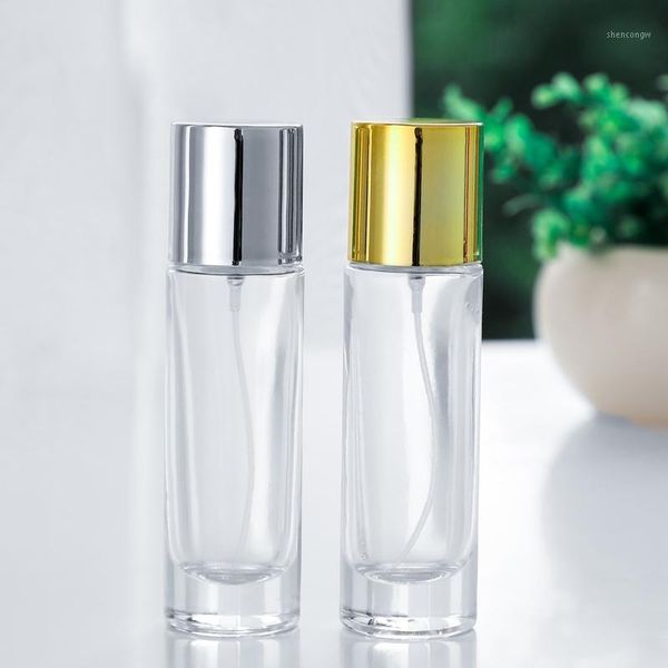 

storage bottles & jars golden silver 1pcs100ml spray perfume glass empty mini ztomizer