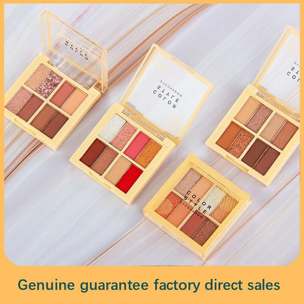 

eye shadow 8 color portable oogschaduw palet kleurrijke schaduwen pallet glitter highlighter shimmer make up pigment matte