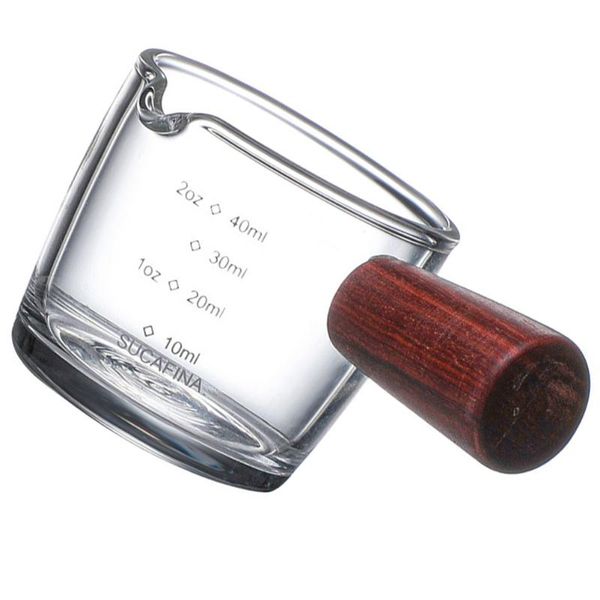 

mugs 1pc pitcher coffee jar small jug with anti-scald wooden handle