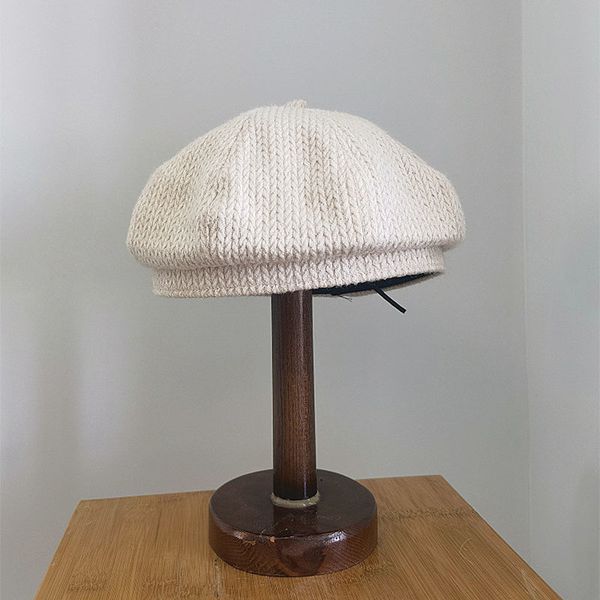 

fashion solid beret hats for women autumn winter cotton polyester beanie hat men travel cap female windproof 2021, Blue;gray