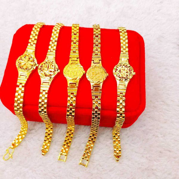 

japane and korean gold-plated watch chain never fade, Golden;silver