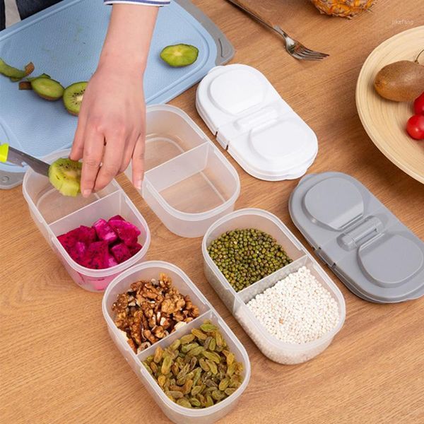 

storage bottles & jars portable plastic protector case container trip outdoor lunch fruit food box holder banana