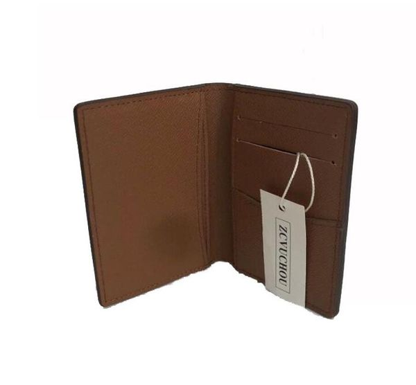 Excellent Quality Pocket Organiser NM damier graphite M60502 mens Real leather wallets card holder N63145 N63144 purse id wallet bifold bags