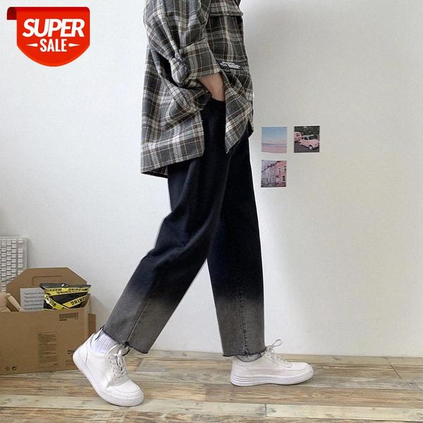 

2019 autumn men's gradual change color baggy homme jeans cargo pocket mens trousers bf wind fashion loose casual pants s-2xl #rd99, Blue