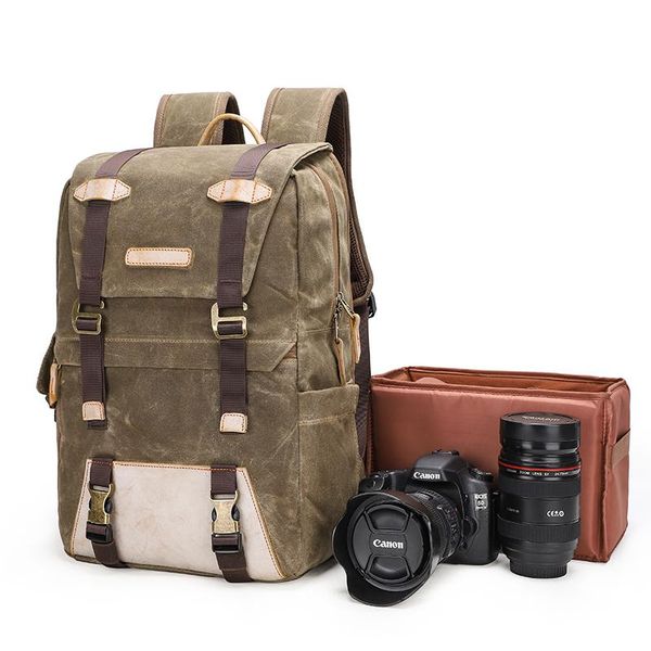 

backpack multi-functional vintage camera bag waterproof for and lap15.6 inch