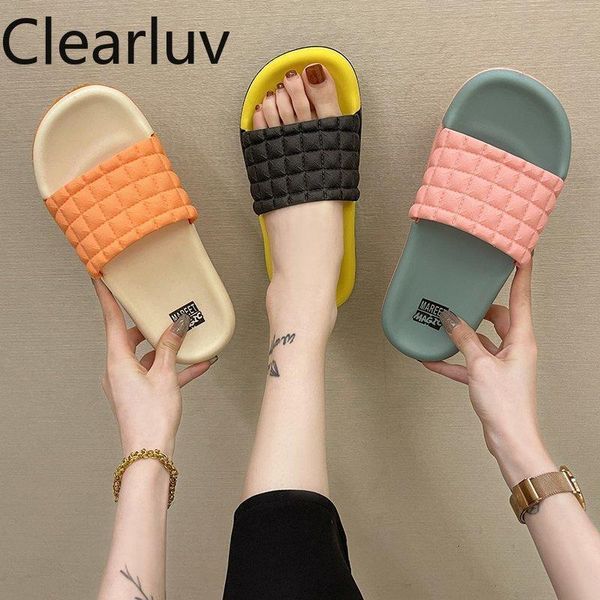 

slippers platform soft comfortable couple flip flops breathable solid non-slip bathroom j80d, Black