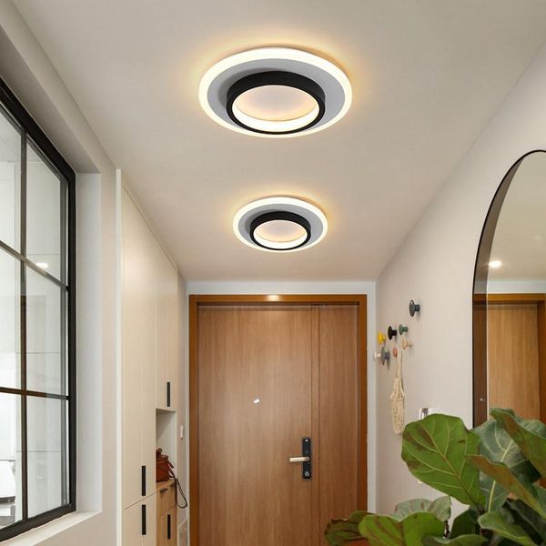 

modern panel led ceiling lights for room tricolor corridor cloakroom lamp simple balcony aisle dropship