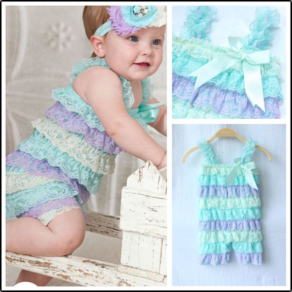 

children's girls' lace khaki clothes climbing suspender onepiece, White