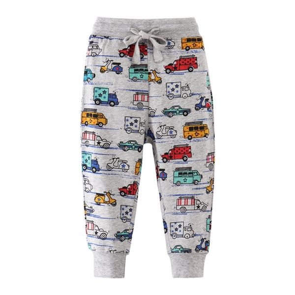 

jumping meters applique children boys sweatpants autumn spring baby clothes drawstring trousers kids full pants 210529, Blue