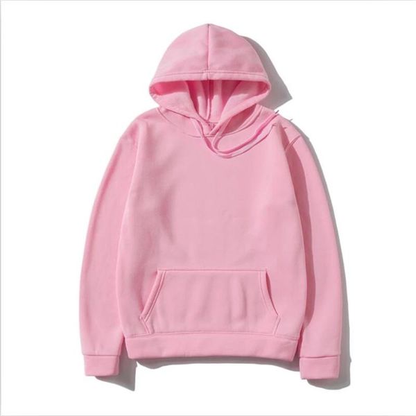 

men's hoodies & sweatshirts mmen's and women's hooded sweatshirt fashion solid color winter polar fleece brand clothing, Black