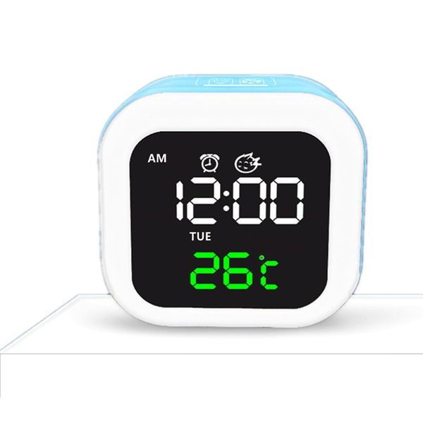 

other clocks & accessories intellige voice control electronic led digital display luminous small alarm clock usb plug-in bedside creative mi