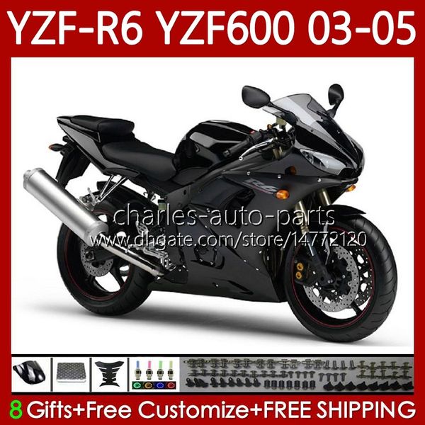 Motorradverkleidungen für Yamaha YZF-R6 YZF600 YZF R 6 600 CC YZFR6 03 04 05 Karosserie 95Nr