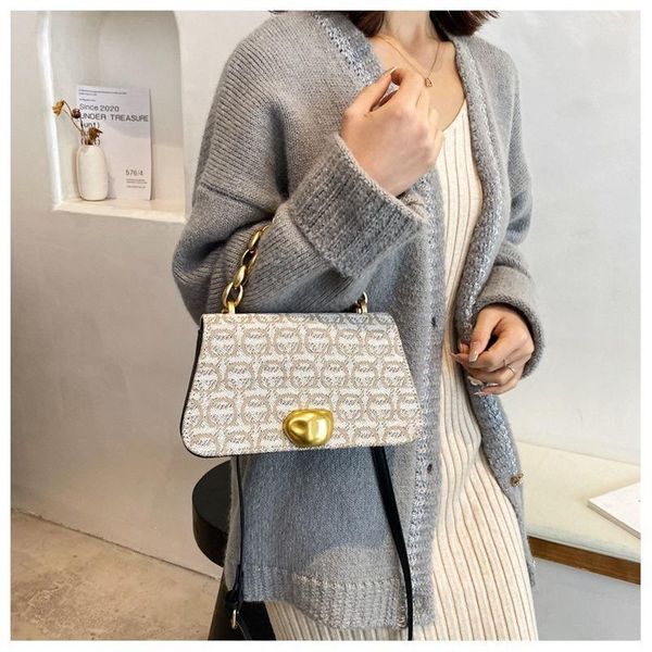 

fashion shoulder bag diagonal lady chain handbag letter printing women's small bags
