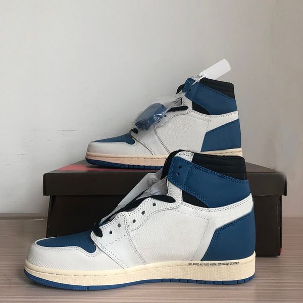 

travis scotts x fragment 1 mens basketball shoes sail black military blue pink 1s high og sp men women trainers sports sneakers 36-46 qualit