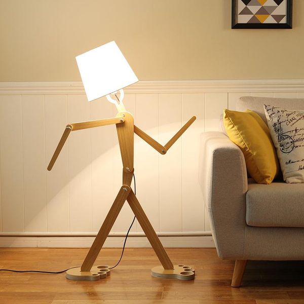 

floor lamps tuda led modern minimalist creative wood lamp can adjust the solid for bedroom living room