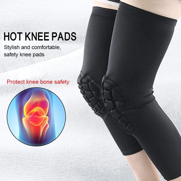 

-pressed honeycomb knee pads basketball climbing sports sets for men and women nursing safety tools dropship elbow &, Black;gray