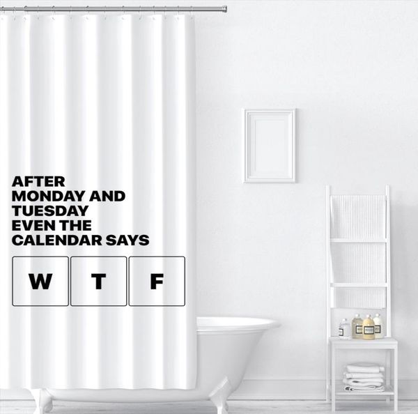 

shower curtains wtfwords happylif movie gifts customization home garden household merchandise bathroom waterproof moisture-proof