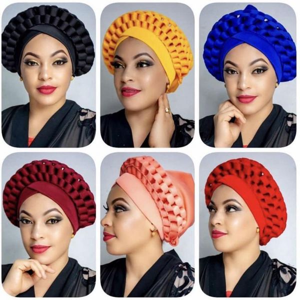 

beanies hat full head coverage turban soft adjustable pretty space layer cap