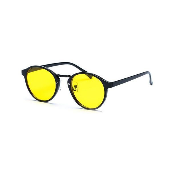 

sunglasses retro steampunk round women men 2021 trendy sun glasses yellow blue black pink clear uv400, White;black