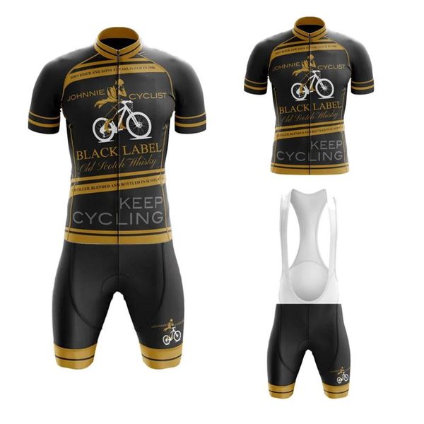 

black cycling jersey set short sleeve bike clothing and bib shorts gel breathable pad summer hombre racing sets, Black;blue