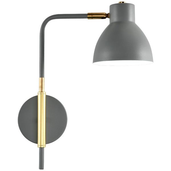 

wall lamp hight quatily nordic light luxury imitation copper bedroom rotatable long arm sconces bedside for home