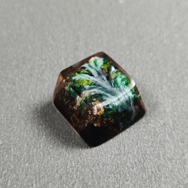 

keyboards waterfall abyss resin keycaps for cherry mx swicth mechanical gaming keyboard sa oem r1 r2 r3 handmade key cap