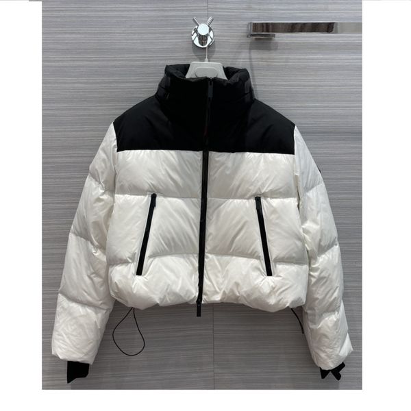 

2021 winter milan runway parkas stand collar long sleeve high end jacquard pullover women's coats designer down 0911-4, Black