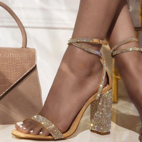 

dress shoes fashion ladies rough heel buckle summer sandals exposed toe high party beach sandalias plataforma mujer 2021, Black
