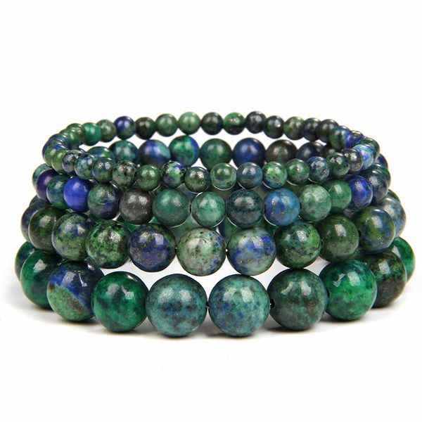 

beaded, strands 4/6/8/10mm natural stone beaded bracelet lapis lazuli real charm bracelets yoga energy buddha men women jewelry gifts, Black