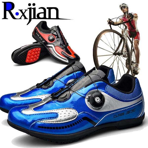 

r.xjian men's event mountain biking shoes without lock graffiti style outdoor road convenient cycling footwear, Black