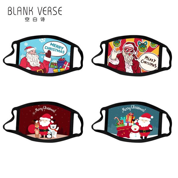 

high-quality masks washable cartoon cotton santa claus fashion face mask