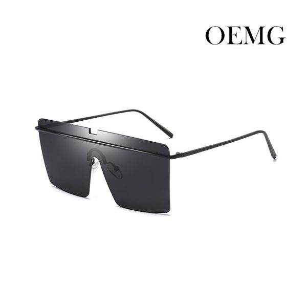 

sunglasses 2021 style large metal frame, White;black