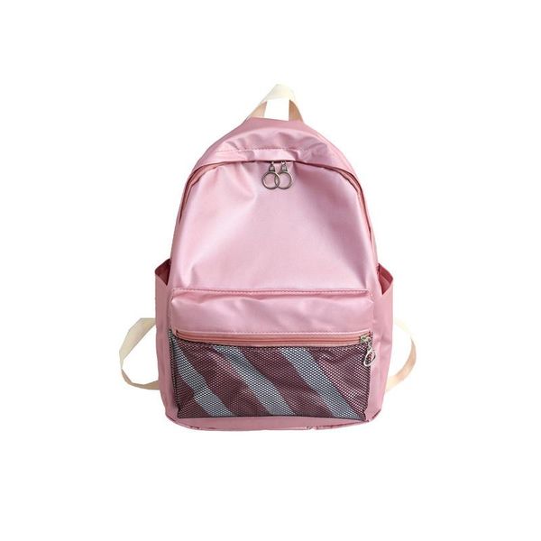 

backpack multifunctional waterproof nylon school bag female campus style simple korean version ulzzang girl solid color travel