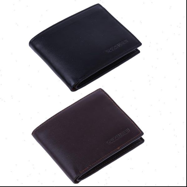 

thinkthendo fashion mens short leather wallet id credit card holder billfold purse clutch male mini letter print p, Red;black