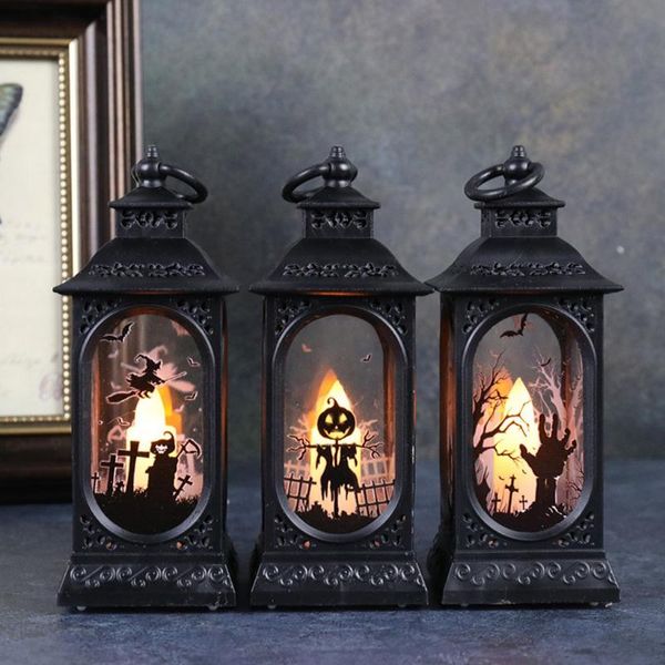 

strings electric halloween led lighted night light decorative props plastic glowing gift candle lamp decoration