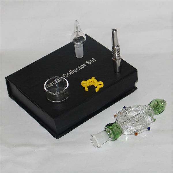 Kit de néctar para fumar néctar bong tubulação de água titânio unhas fumaça waterpipe conjunto completo produtos na caixa narguilé shisha