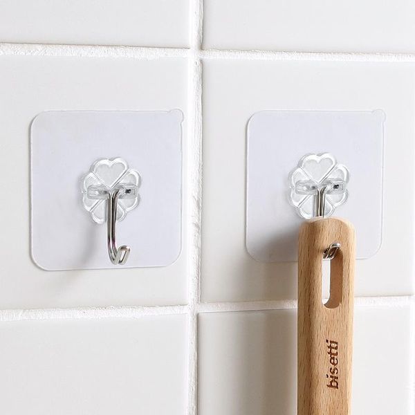 

hooks & rails transparent seamless stipple strong sticking hook wall-mounted wall home tile sticks