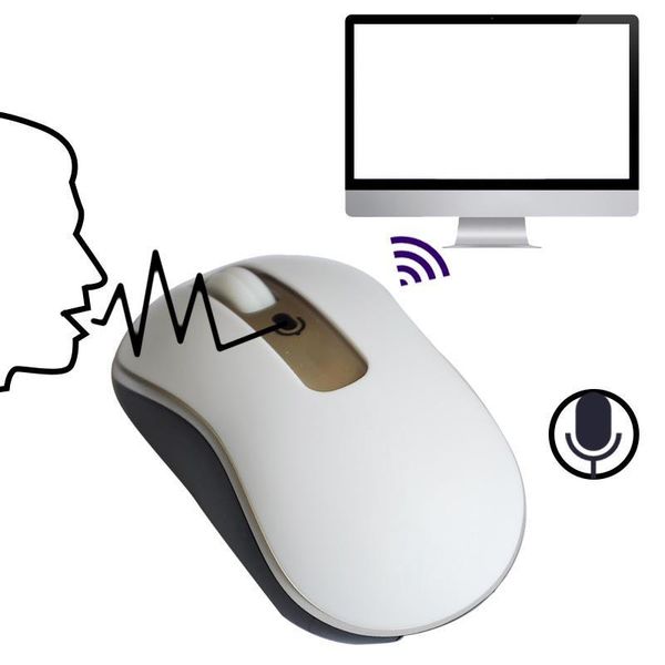 

voice control mouse wireless rechargeable mice input search translation dq-drop
