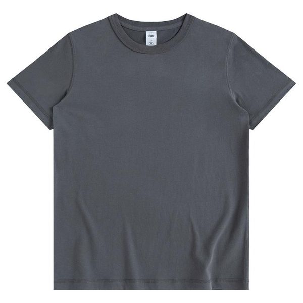 

men's t-shirts mindygoo custom logo factory 100% cotton carbon-coated round-necked short-sleeved t-shirt size base, White;black