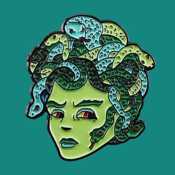 

pins, brooches creativity snake enamel pins brooch collecting animal lapel badges men women fashion jewelry gifts adorn backpack collar hat, Gray