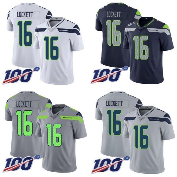 

seattle seahawks men #16 tyler lockett women youth 100th jersey, Black;red